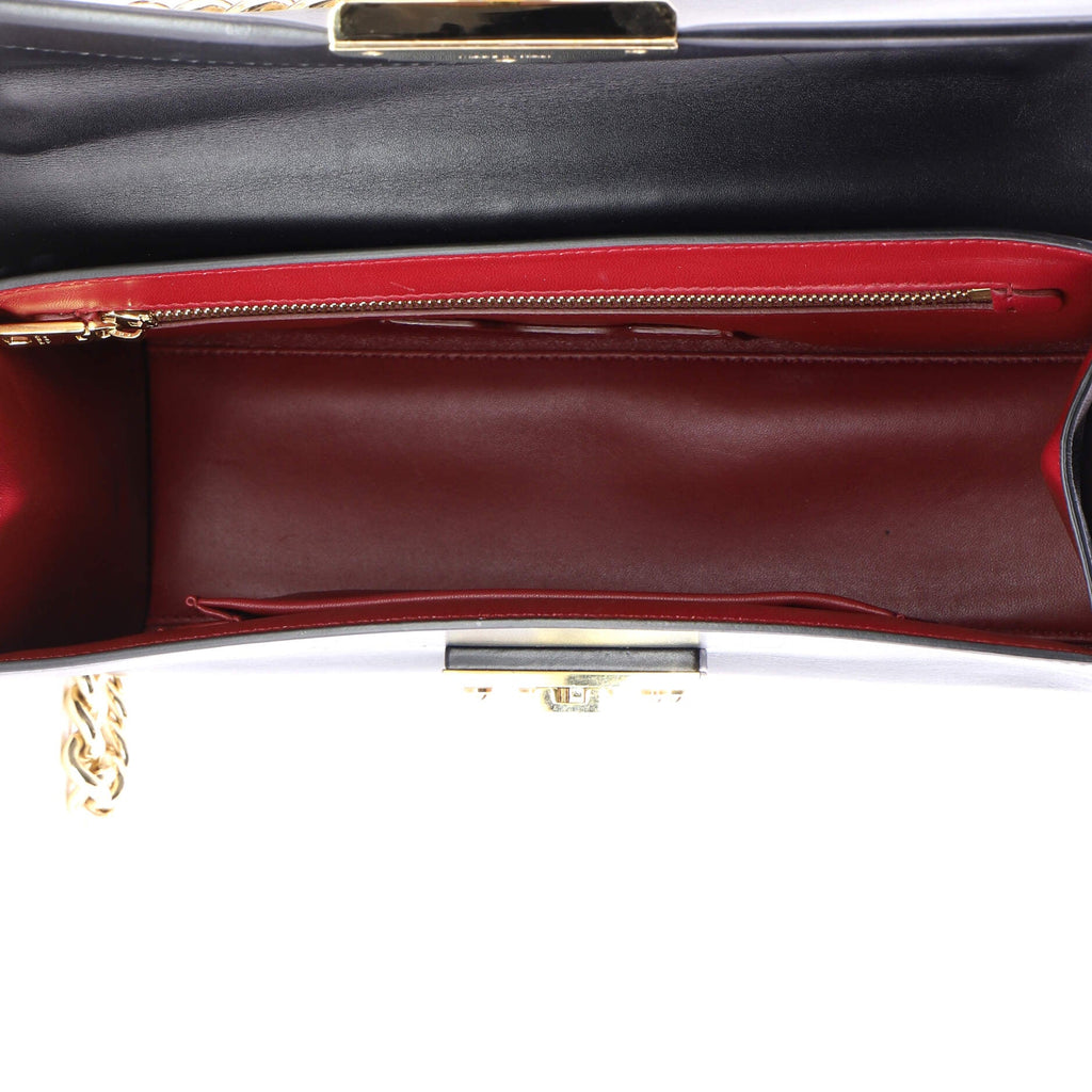 Lucia Chain Flap Bag Leather Large