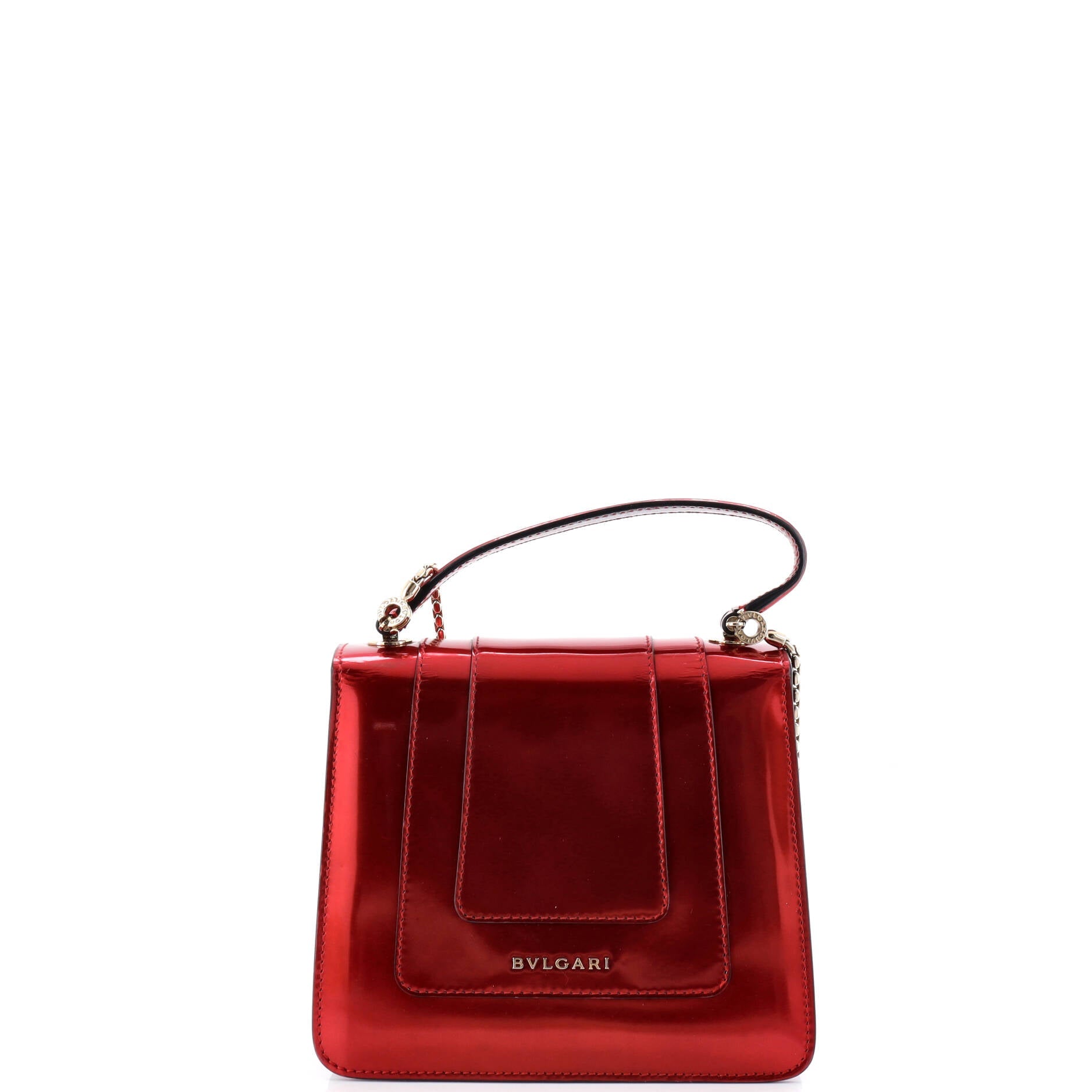 Serpenti Top Handle Bag Patent Small