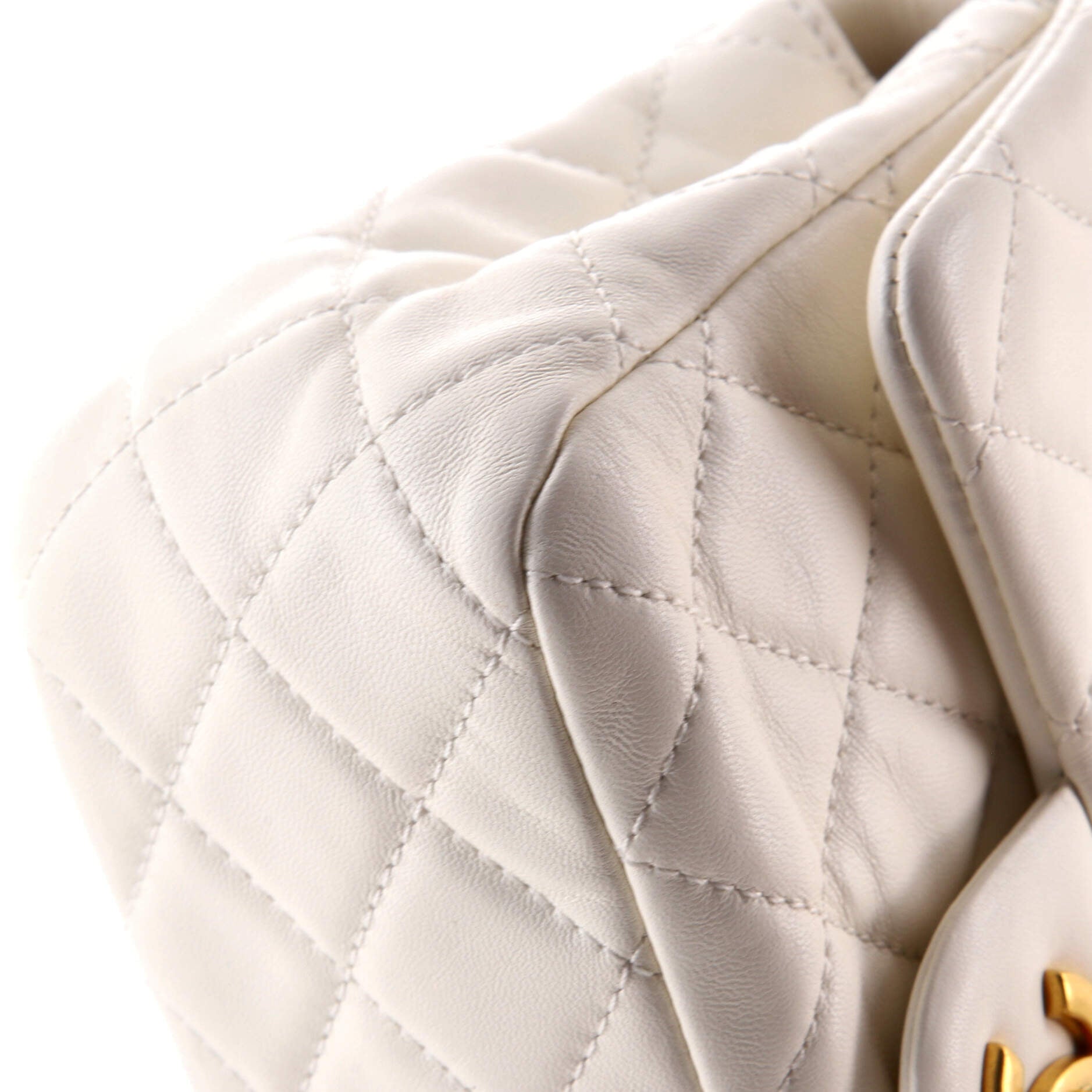 Pearl Crush Square Flap Bag Quilted Lambskin Mini
