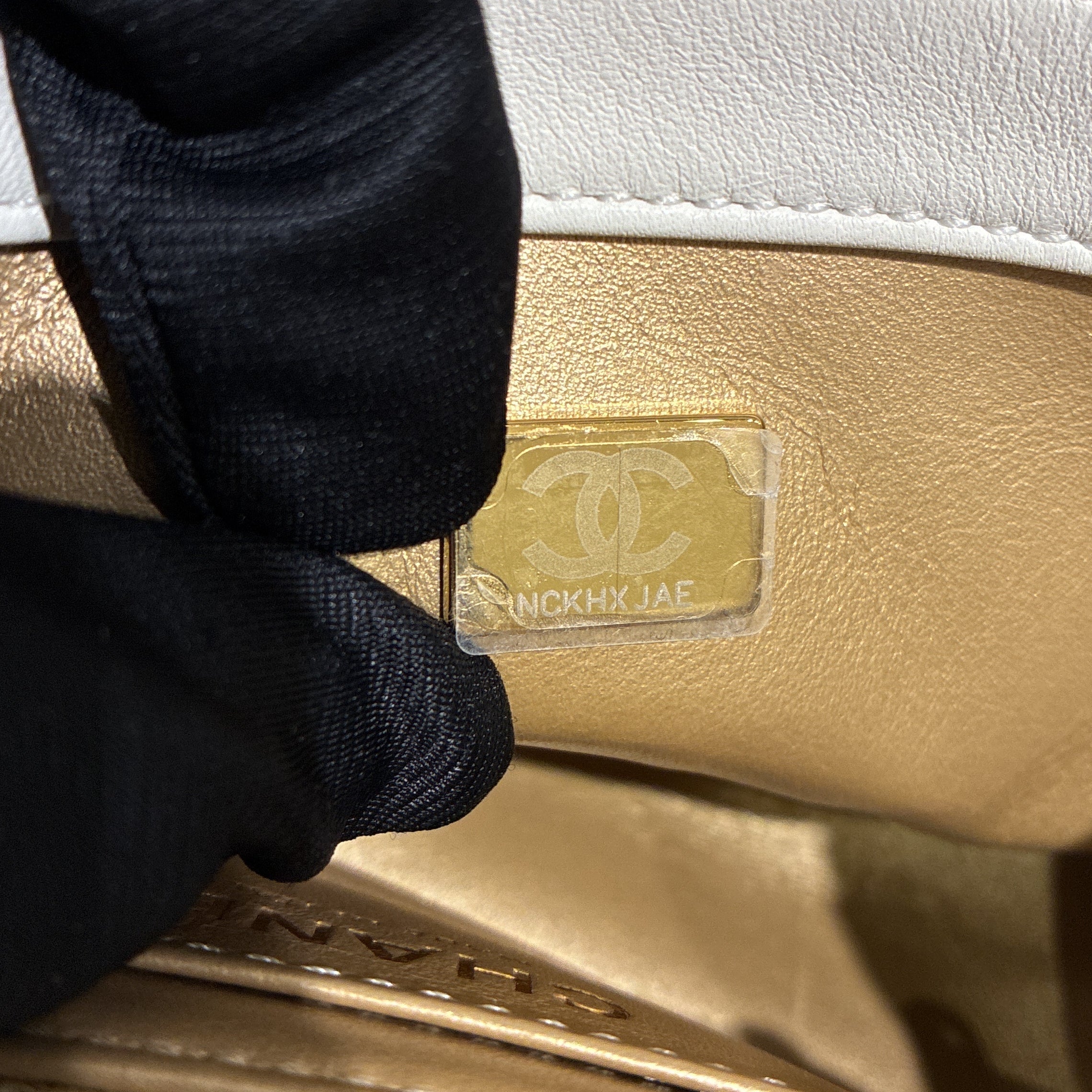 Pearl Crush Square Flap Bag Quilted Lambskin Mini