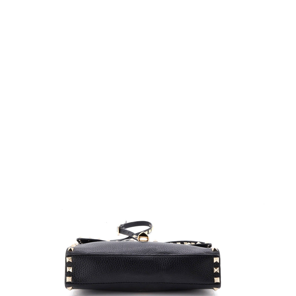 Rockstud Flip Lock Flap Bag Leather Medium