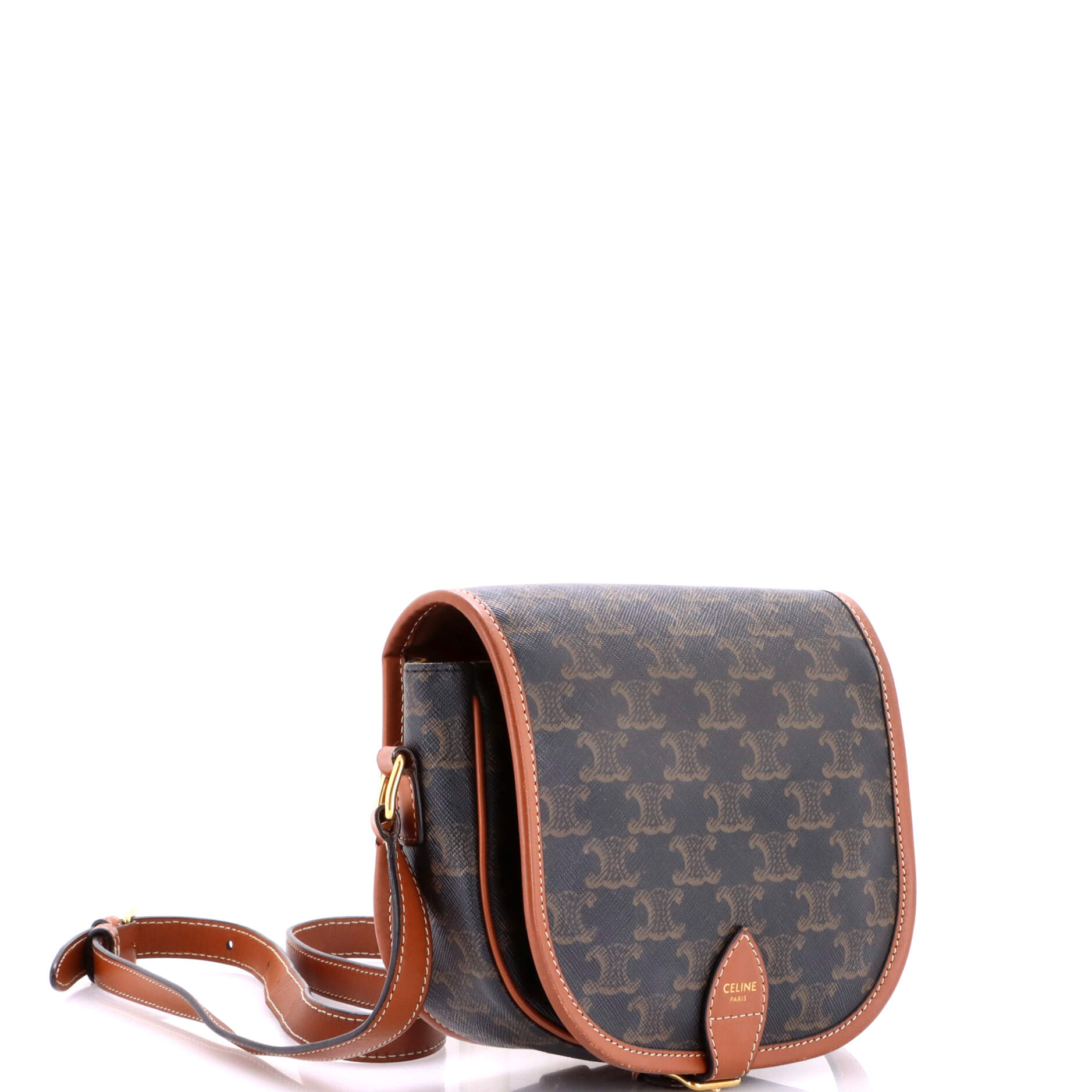Folco Bag Triomphe Coated Canvas Medium