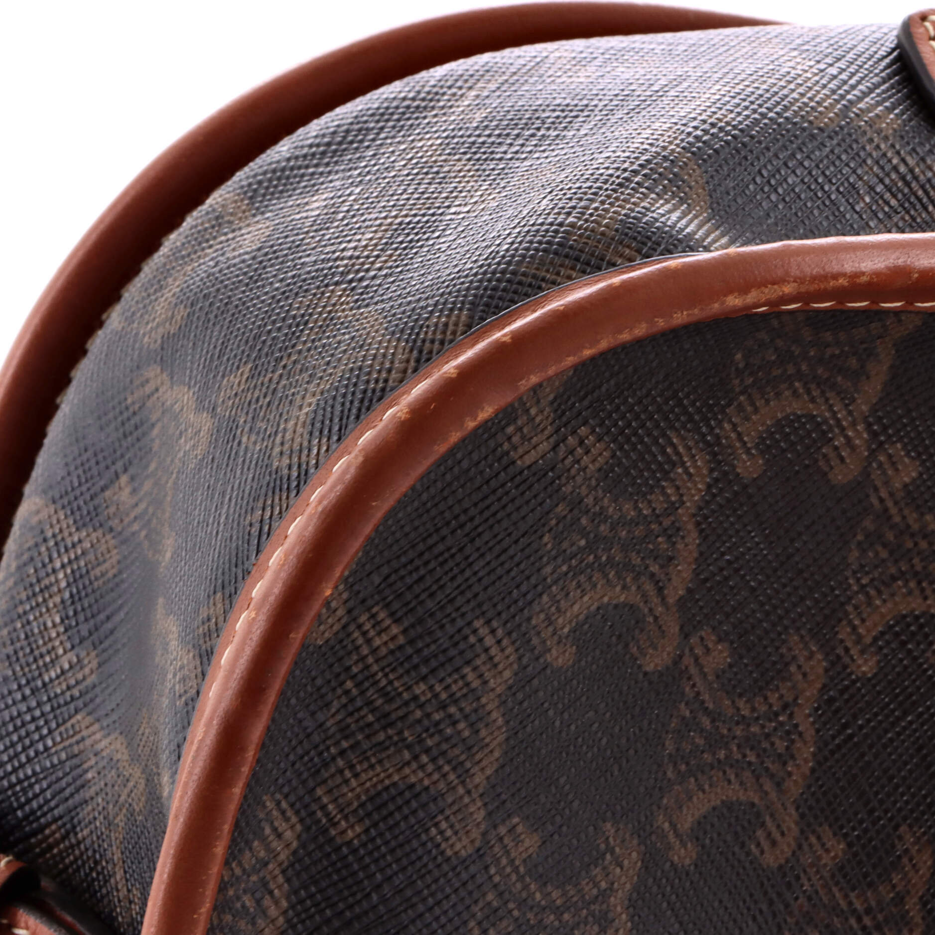 Folco Bag Triomphe Coated Canvas Medium