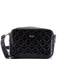 Brique Camera Crossbody Bag Embossed Leather