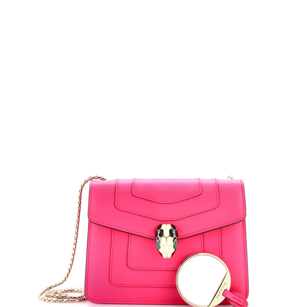 Serpenti Forever Square Shoulder Bag Leather Medium