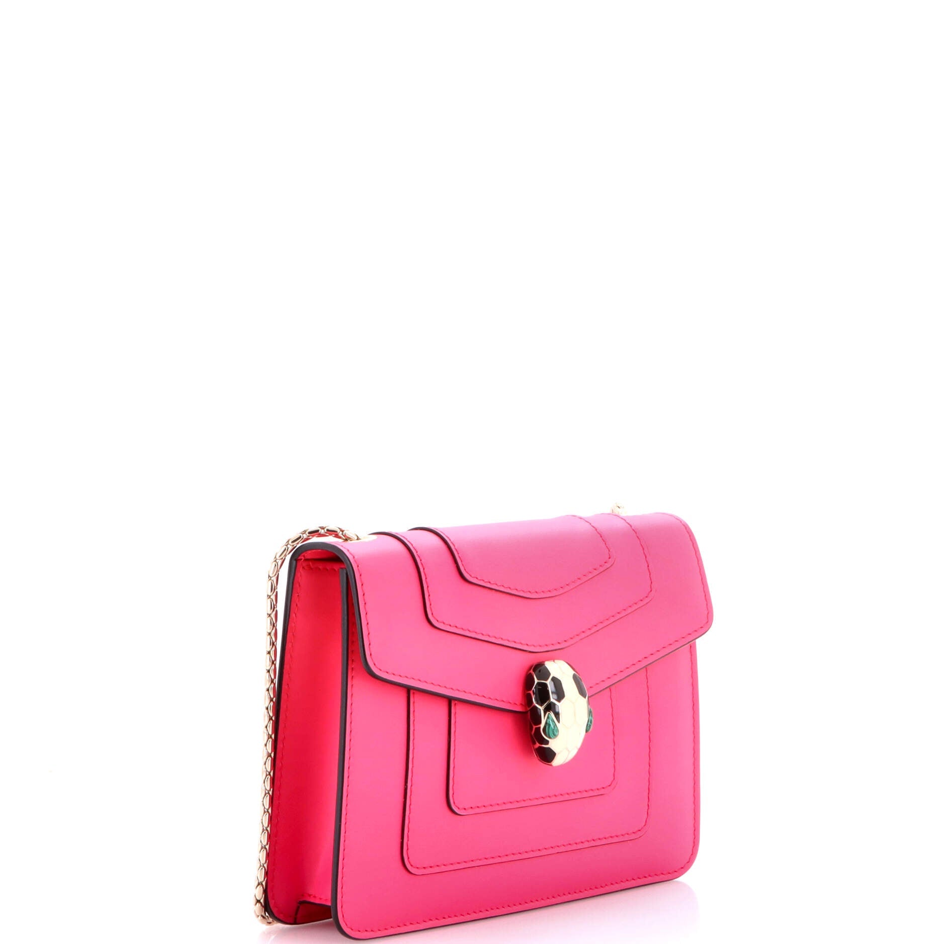 Serpenti Forever Square Shoulder Bag Leather Medium