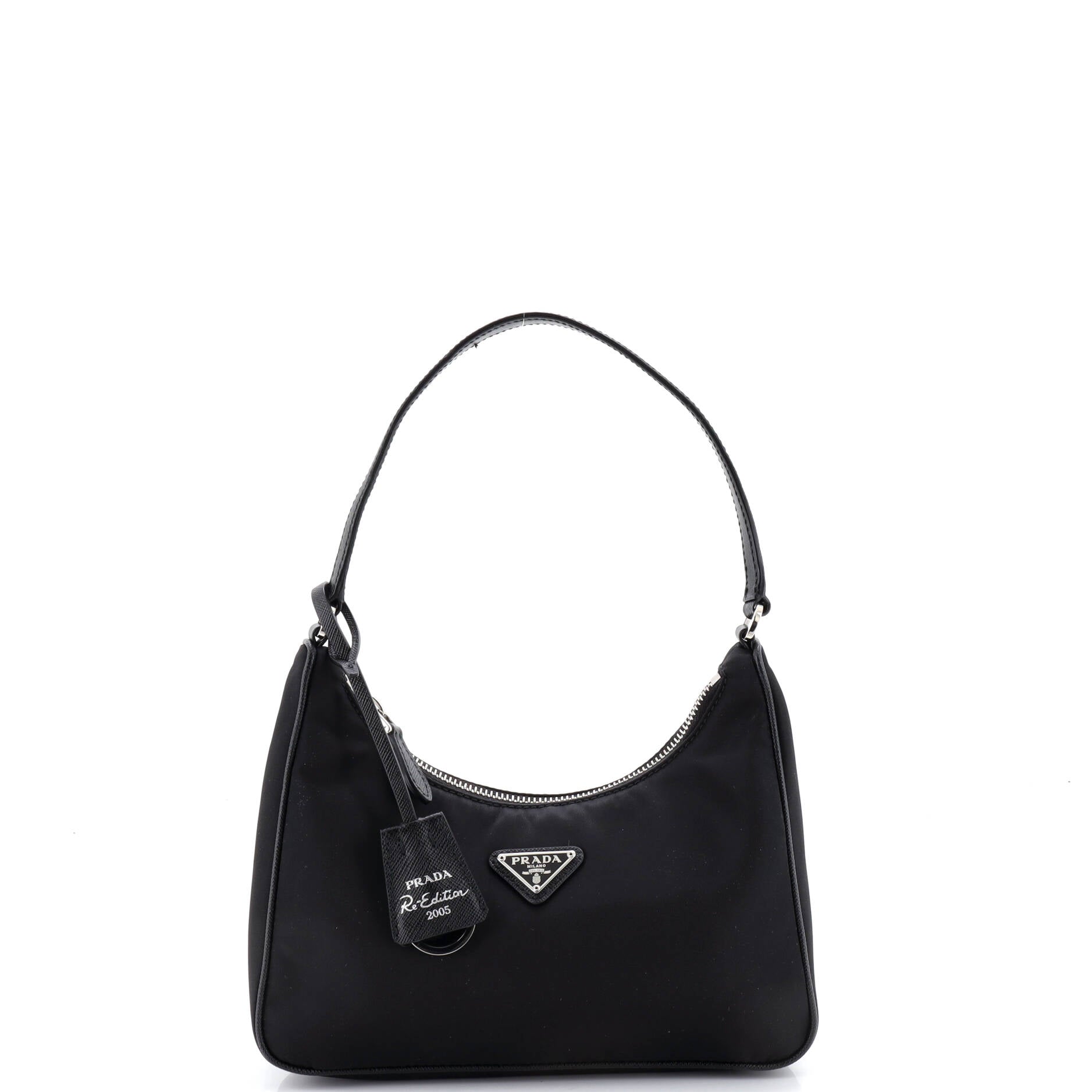 Re-Edition 2005 Hobo Tessuto with Saffiano Leather Mini