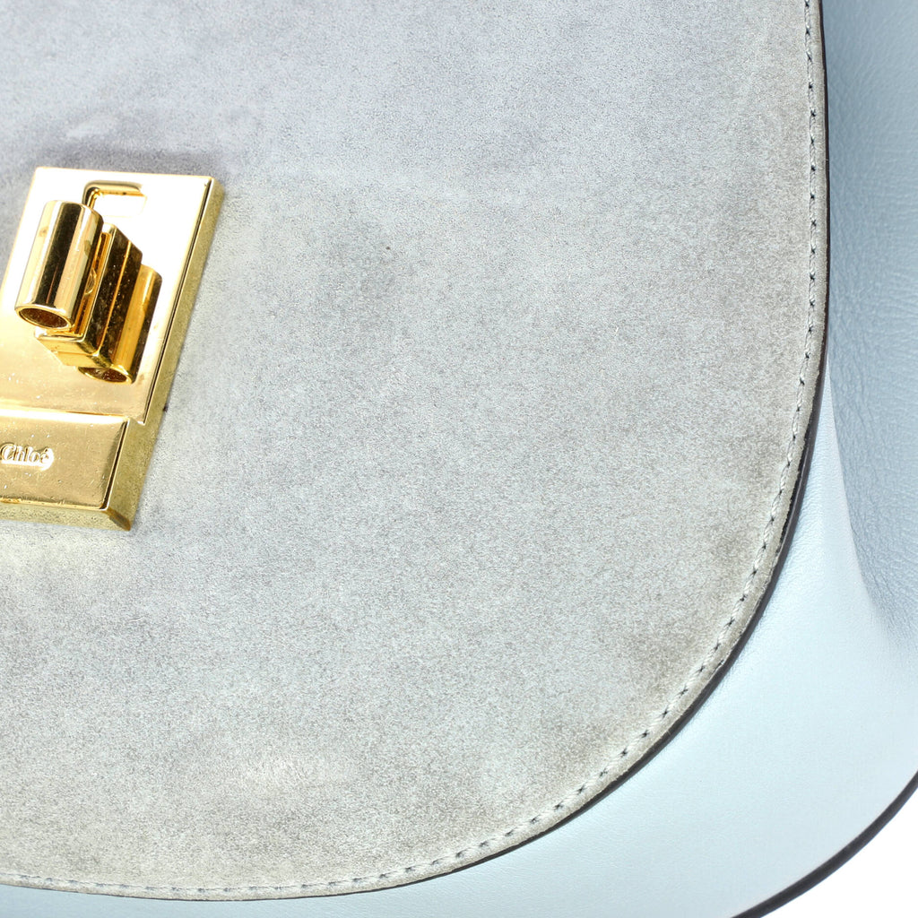 Drew Crossbody Bag Leather and Suede Mini