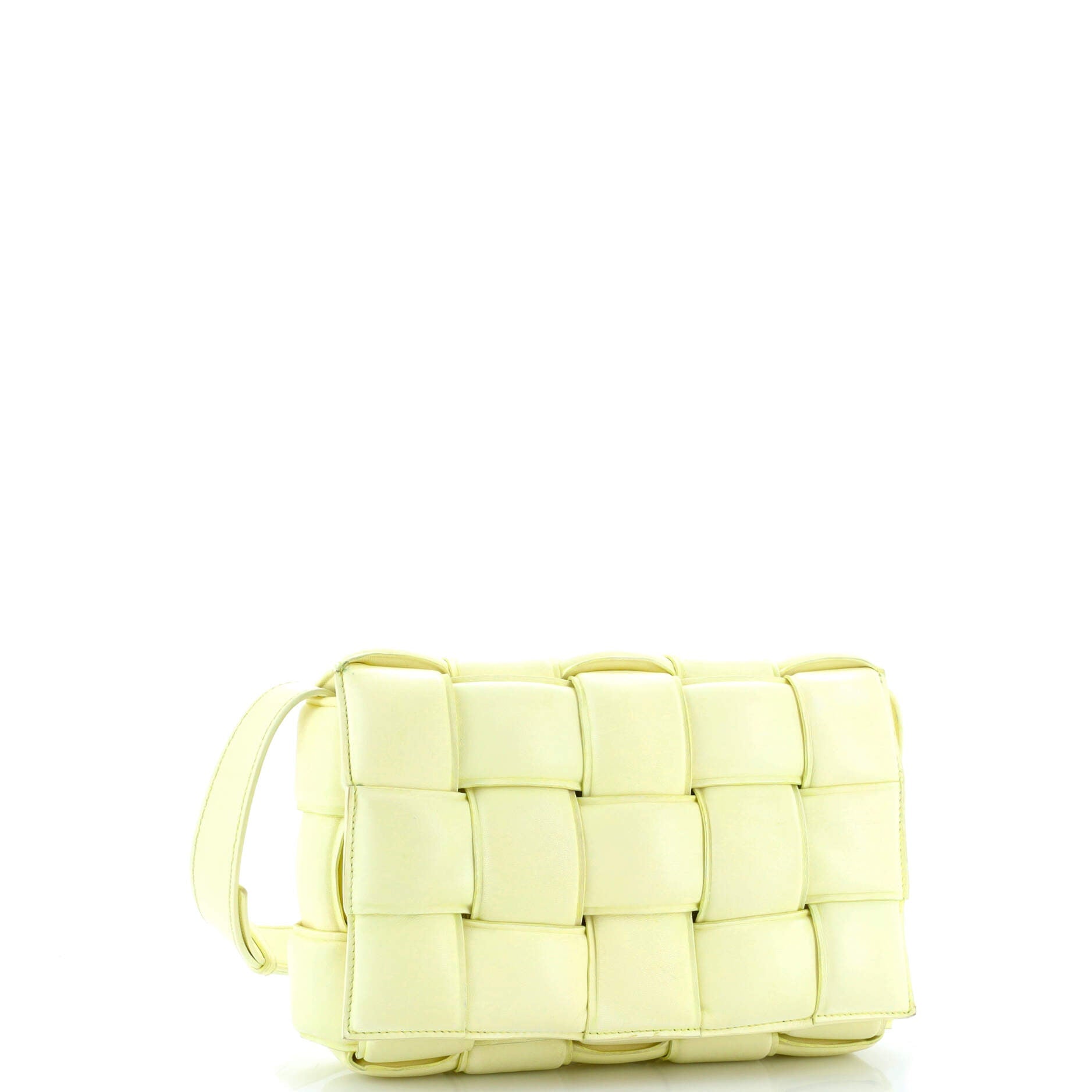 Cassette Crossbody Bag Padded Maxi Intrecciato Leather