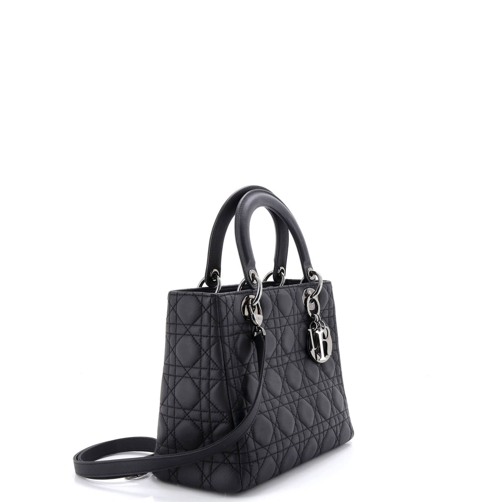 Lady Dior Bag Cannage Quilt Lambskin Medium