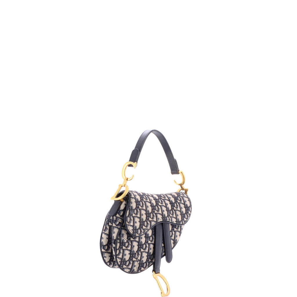 Saddle Handbag Oblique Canvas Mini