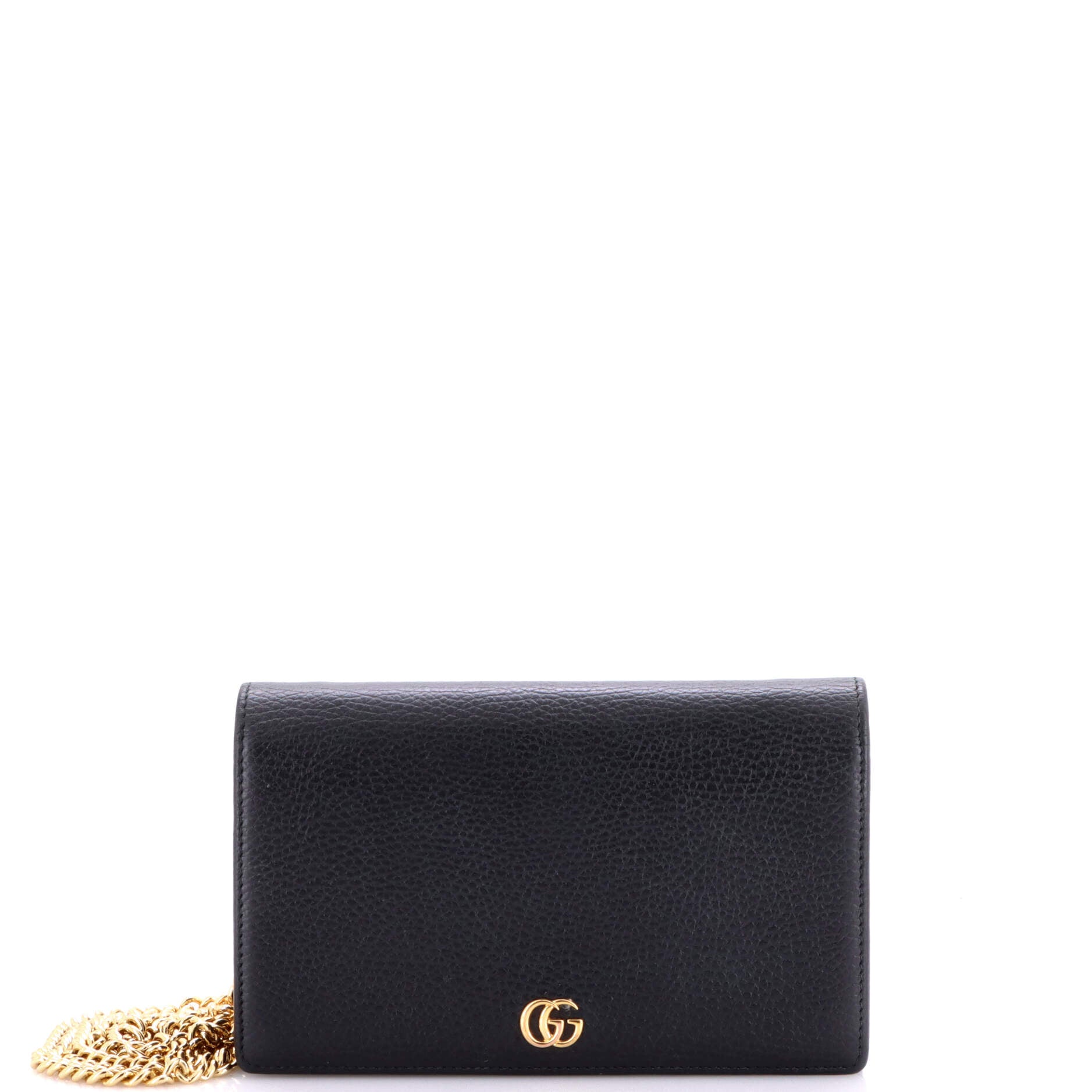 Petite GG Marmont Chain Wallet Leather Mini