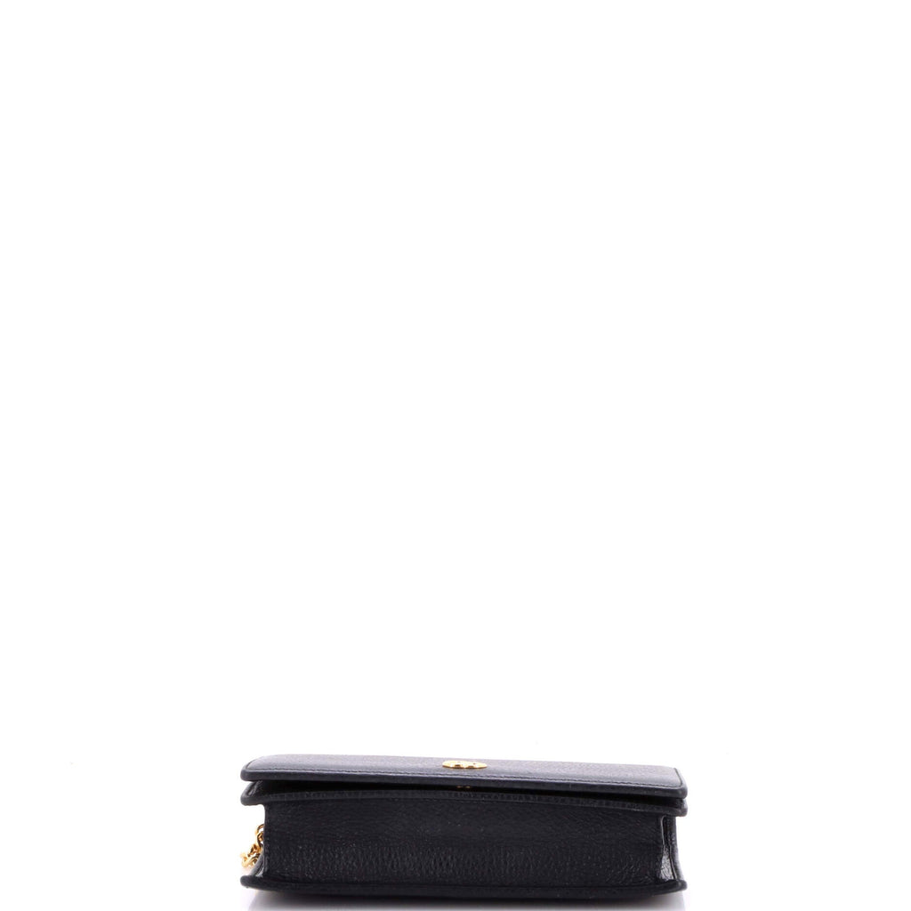 Petite GG Marmont Chain Wallet Leather Mini