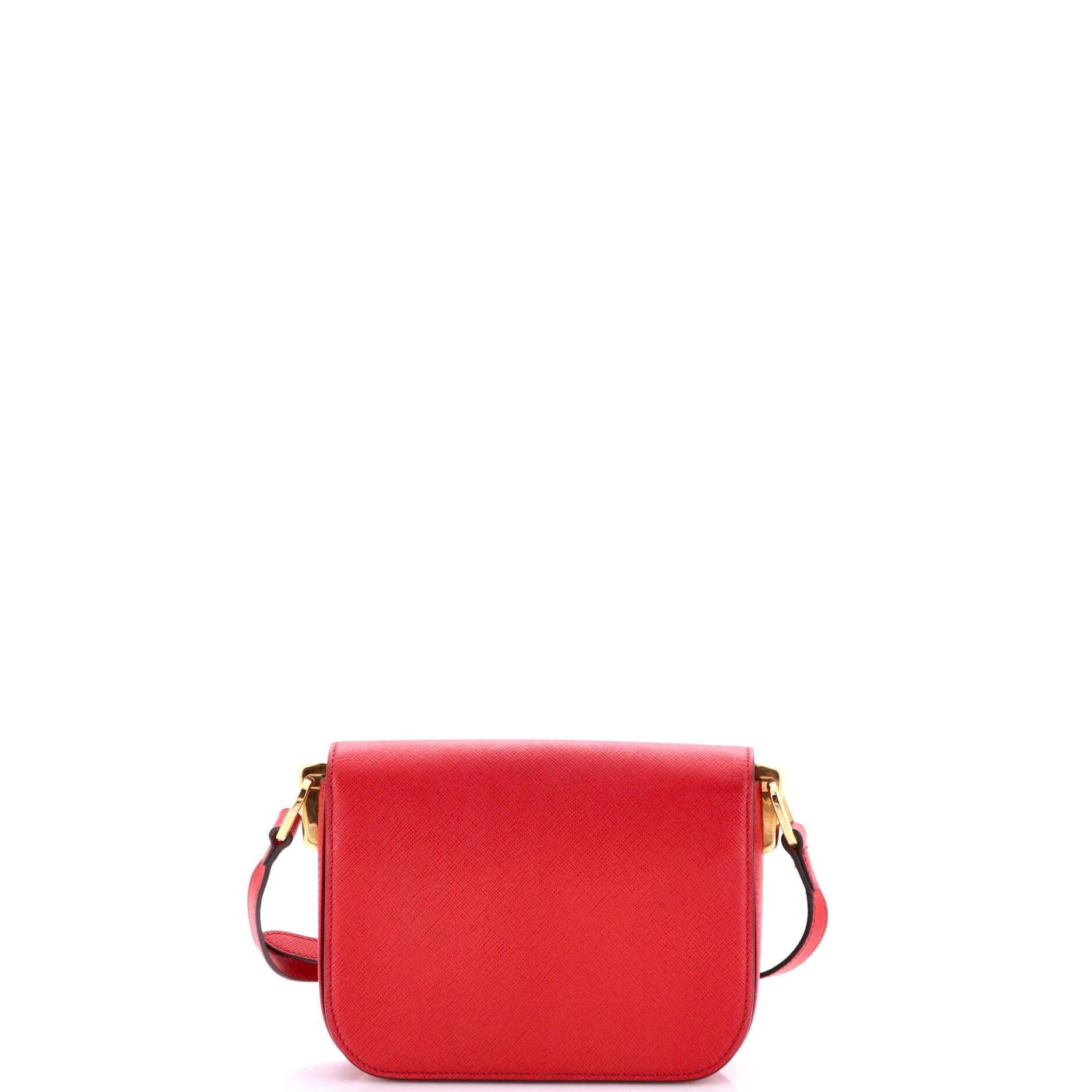 Embleme Flap Bag Saffiano Leather Small
