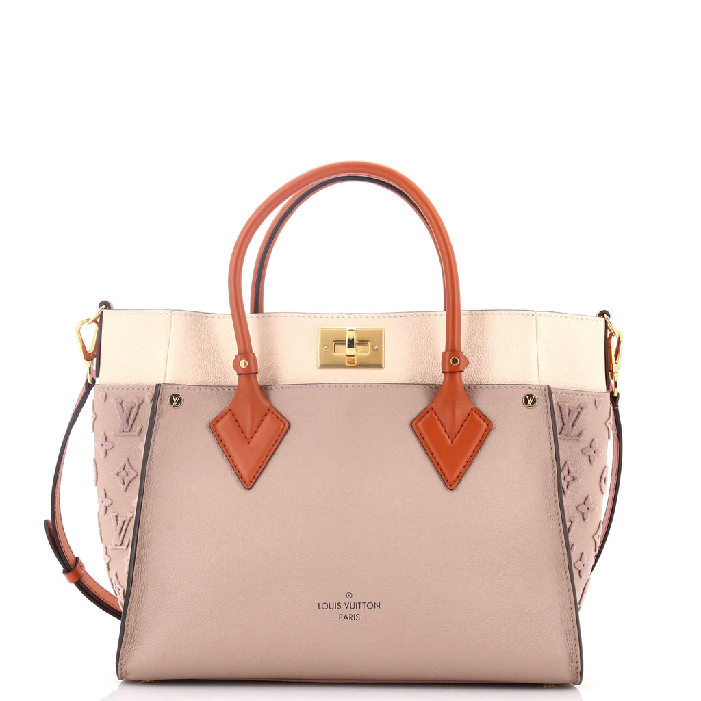 On My Side Tote Monogram Tuffetage Leather MM
