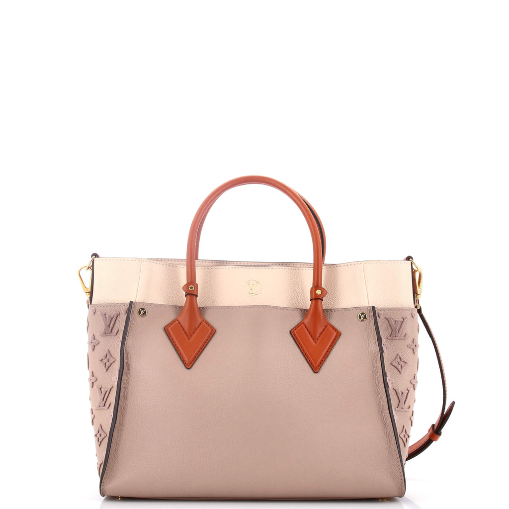 On My Side Tote Monogram Tuffetage Leather MM