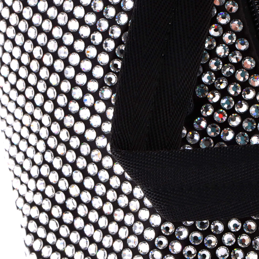 Re-Edition 2000 Hobo Crystal Embellished Satin Mini