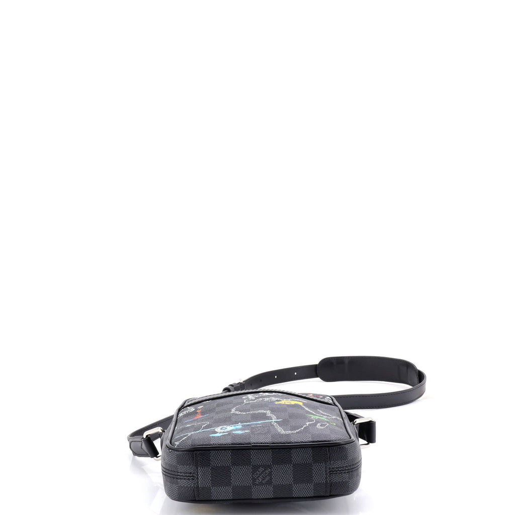 Danube Slim Bag Limited Edition Renaissance Map Damier Graphite PM