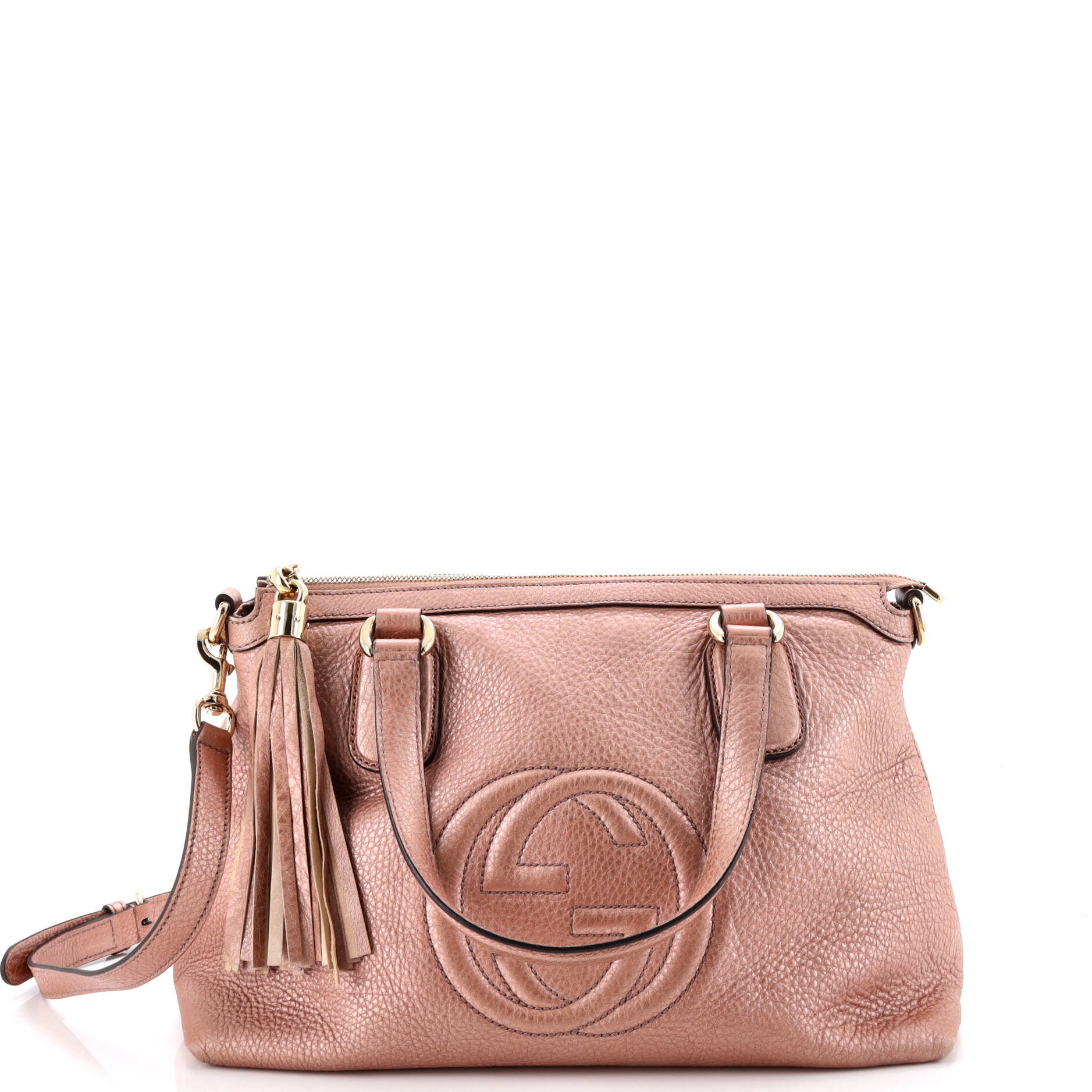 Soho Convertible Soft Top Handle Bag Leather