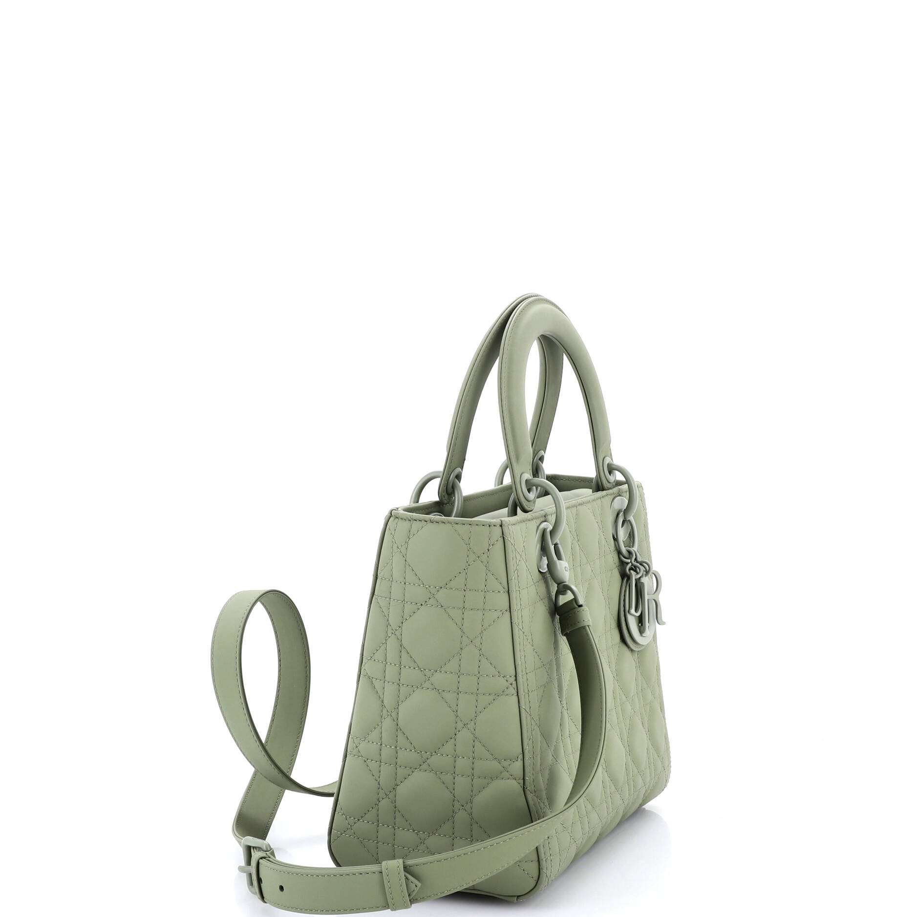 Ultra Matte Lady Dior Bag Cannage Quilt Calfskin Medium