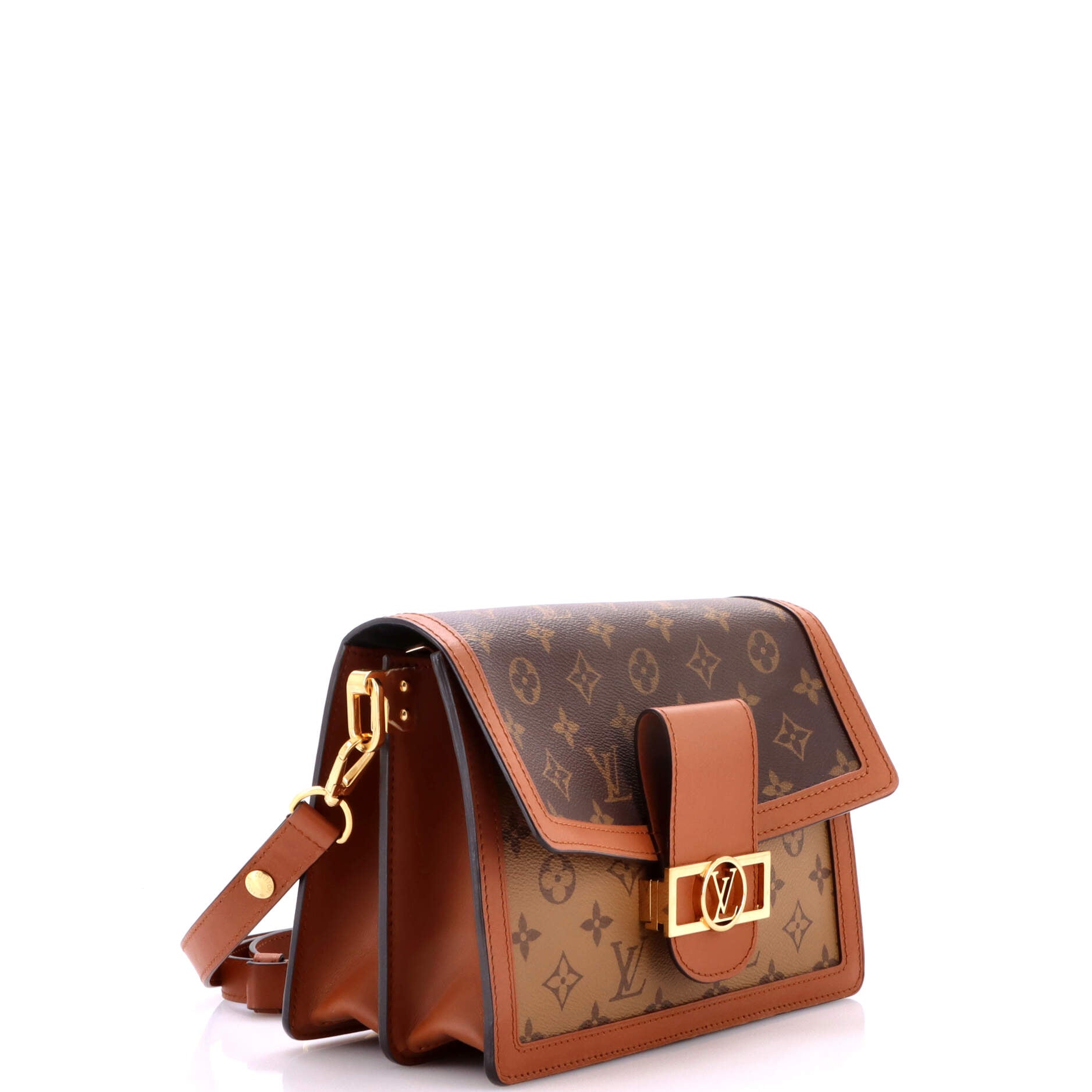 Dauphine Shoulder Bag Reverse Monogram Canvas MM