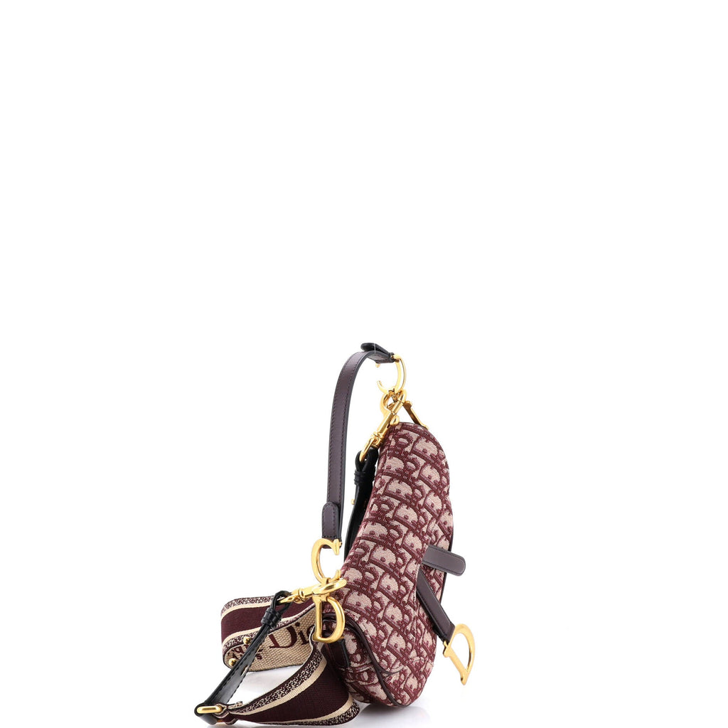 Saddle Handbag Oblique Canvas Mini