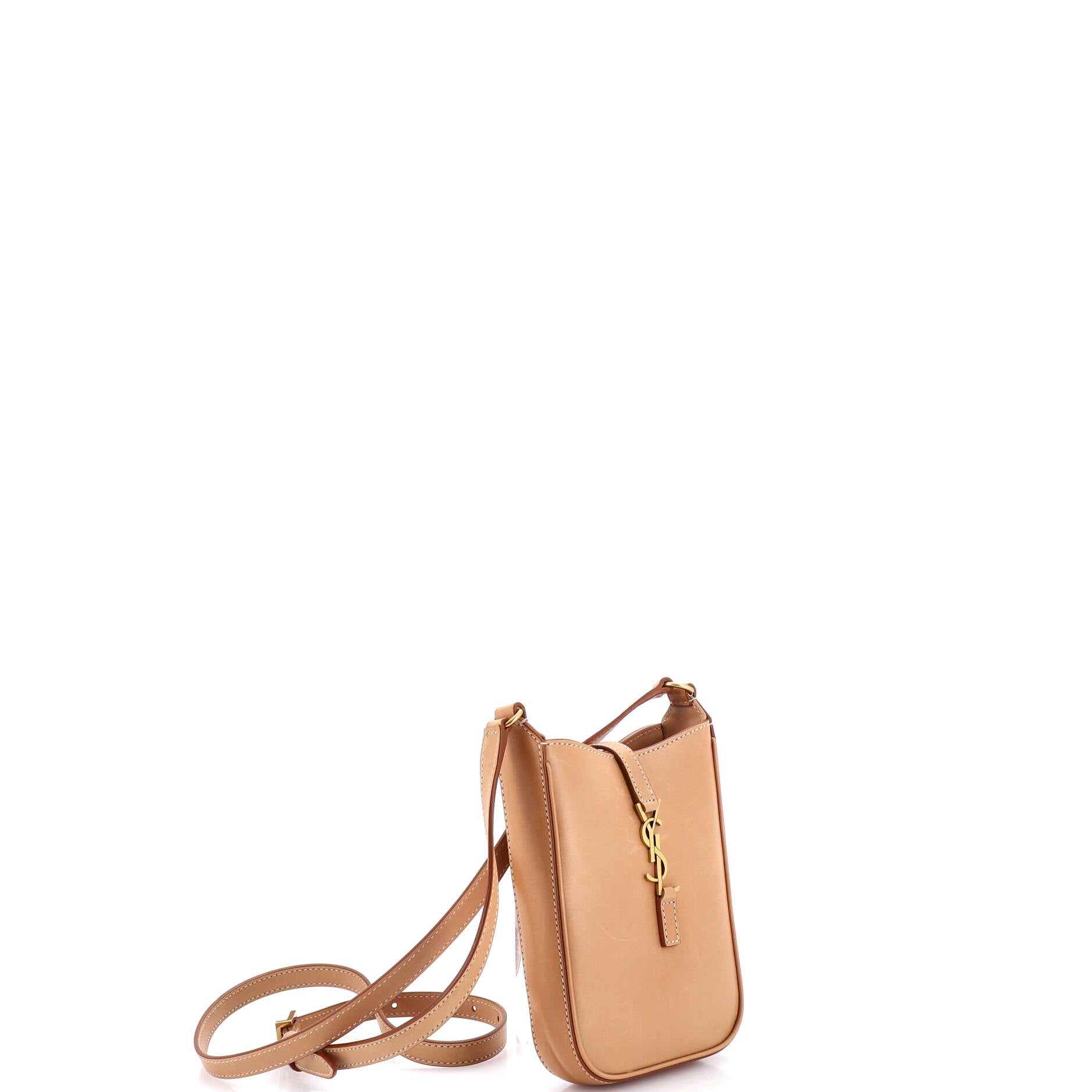 Le 5 a 7 Vertical Shoulder Bag Leather Mini