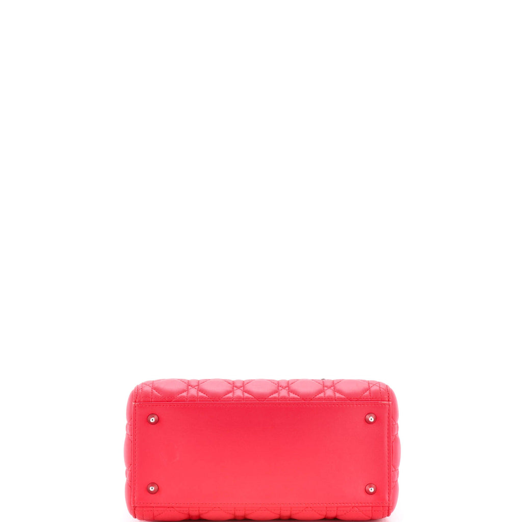 Lady Dior Bag Cannage Quilt Lambskin Medium