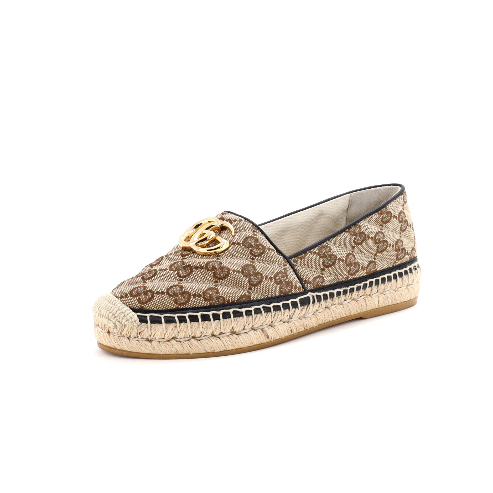 Women's GG Marmont Espadrilles Diagonal Quilted GG Canvas