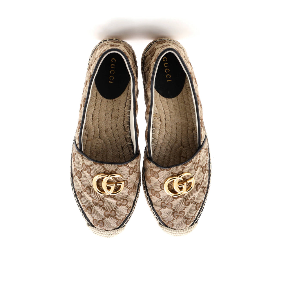Women's GG Marmont Espadrilles Diagonal Quilted GG Canvas