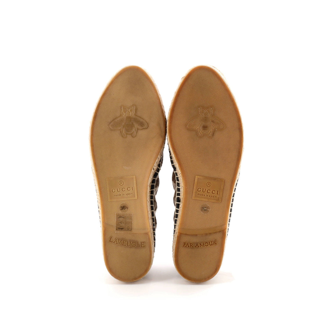 Women's GG Marmont Espadrilles Diagonal Quilted GG Canvas