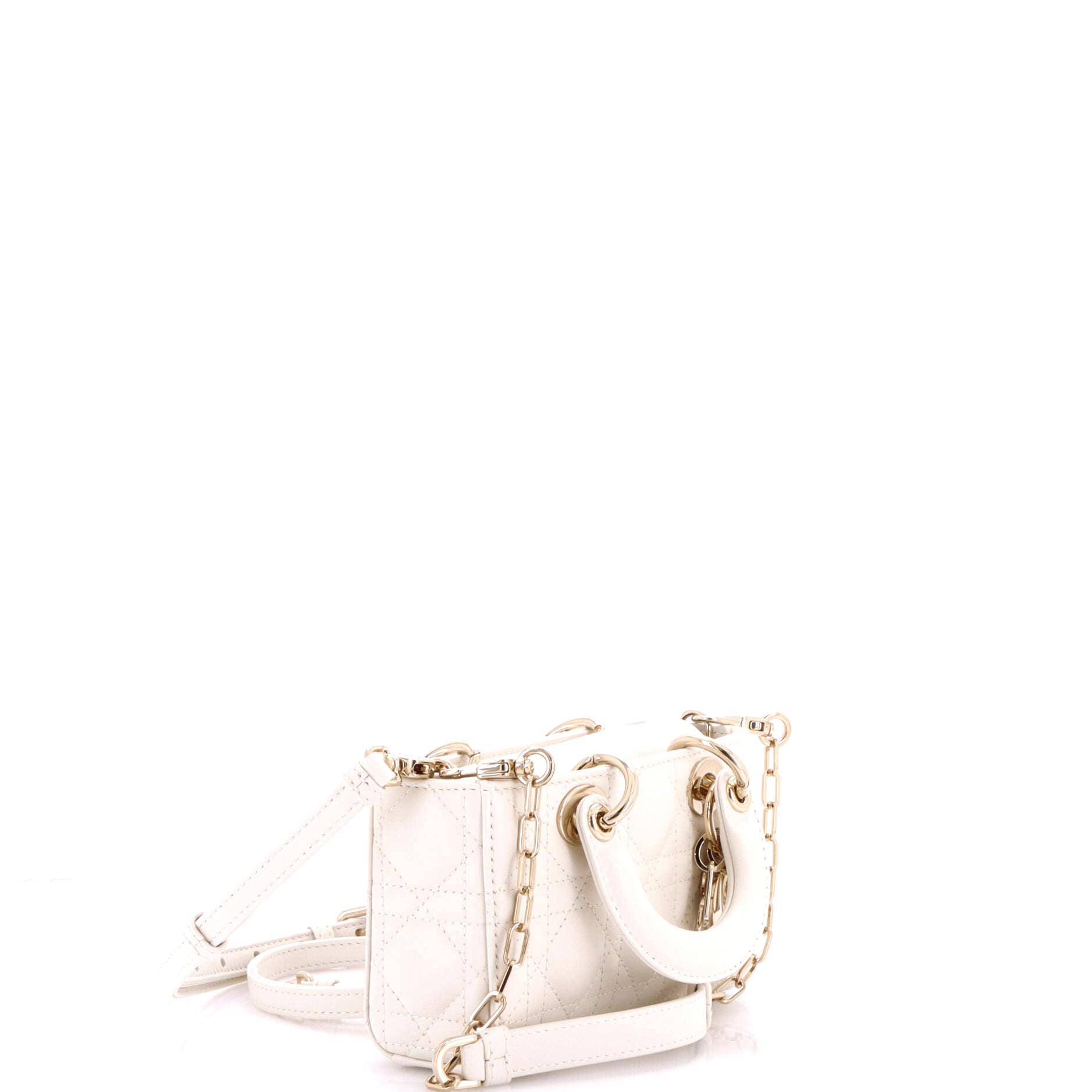 Lady D-Joy Bag Cannage Quilt Lambskin Micro