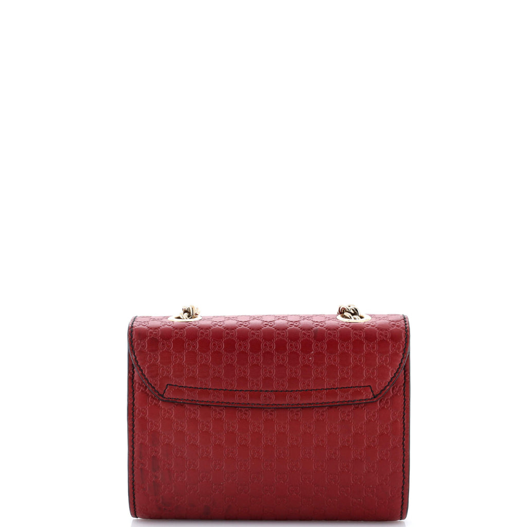 Emily Chain Flap Bag Microguccissima Leather Mini