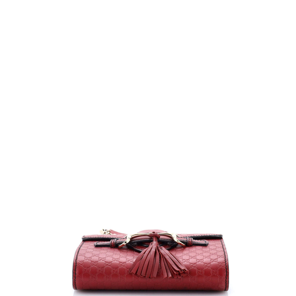 Emily Chain Flap Bag Microguccissima Leather Mini