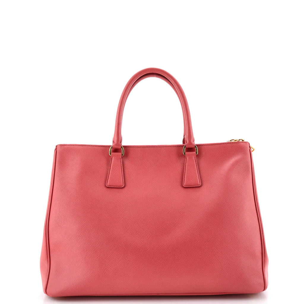 Double Zip Lux Tote Saffiano Leather Large