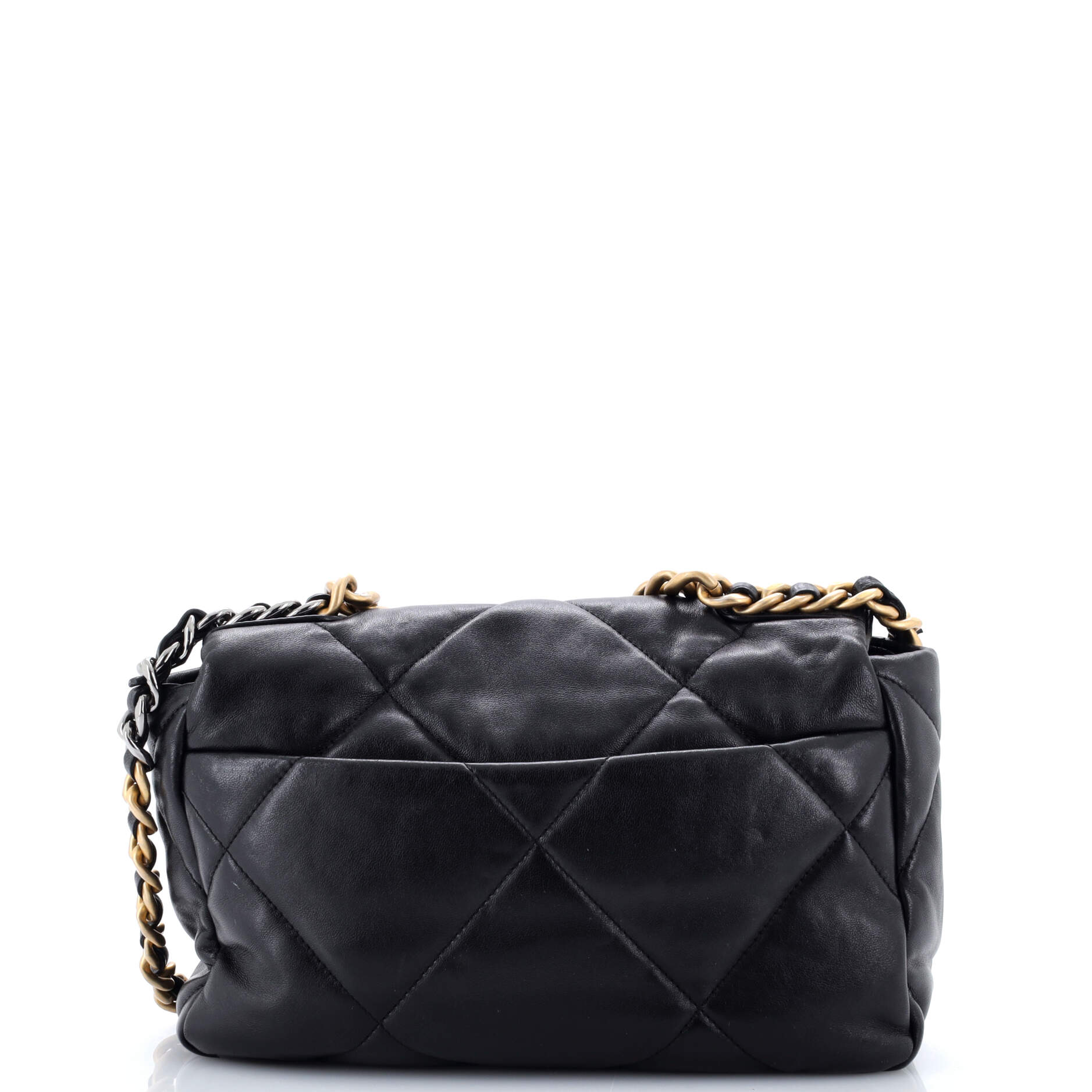 19 Flap Bag Quilted Leather Medium
