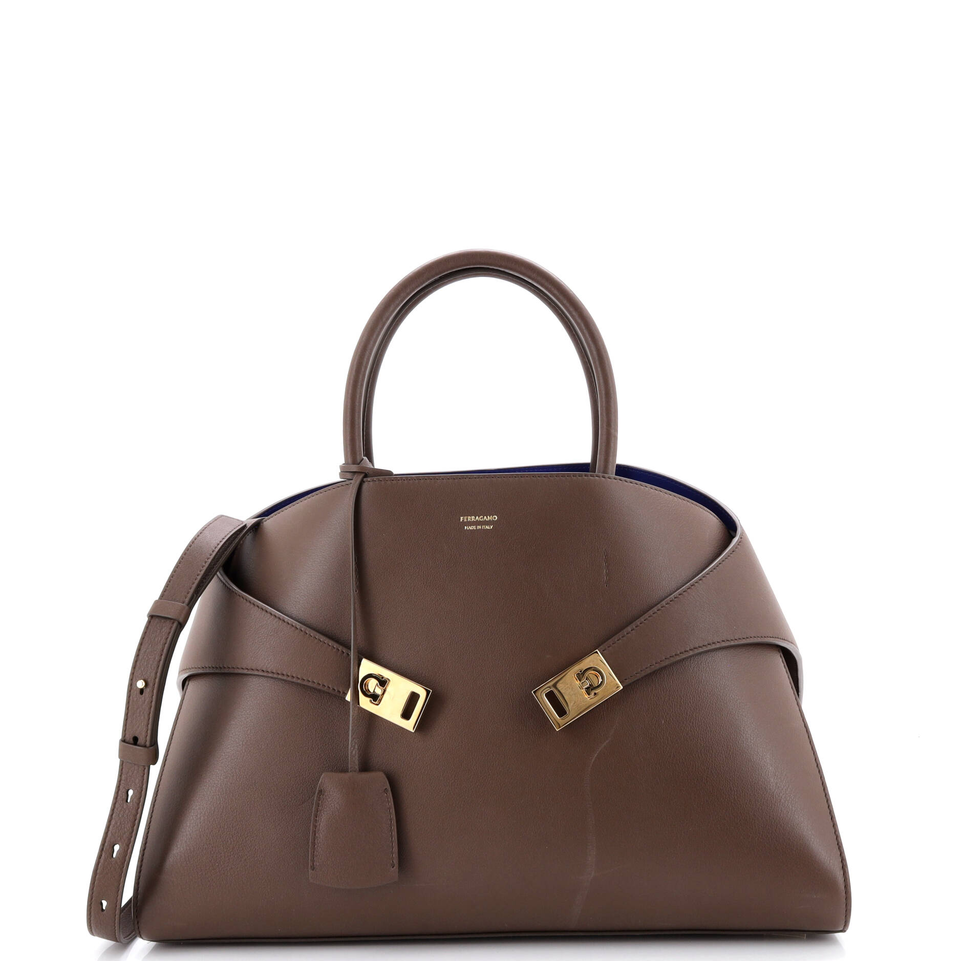 Hug Top Handle Bag Leather Large