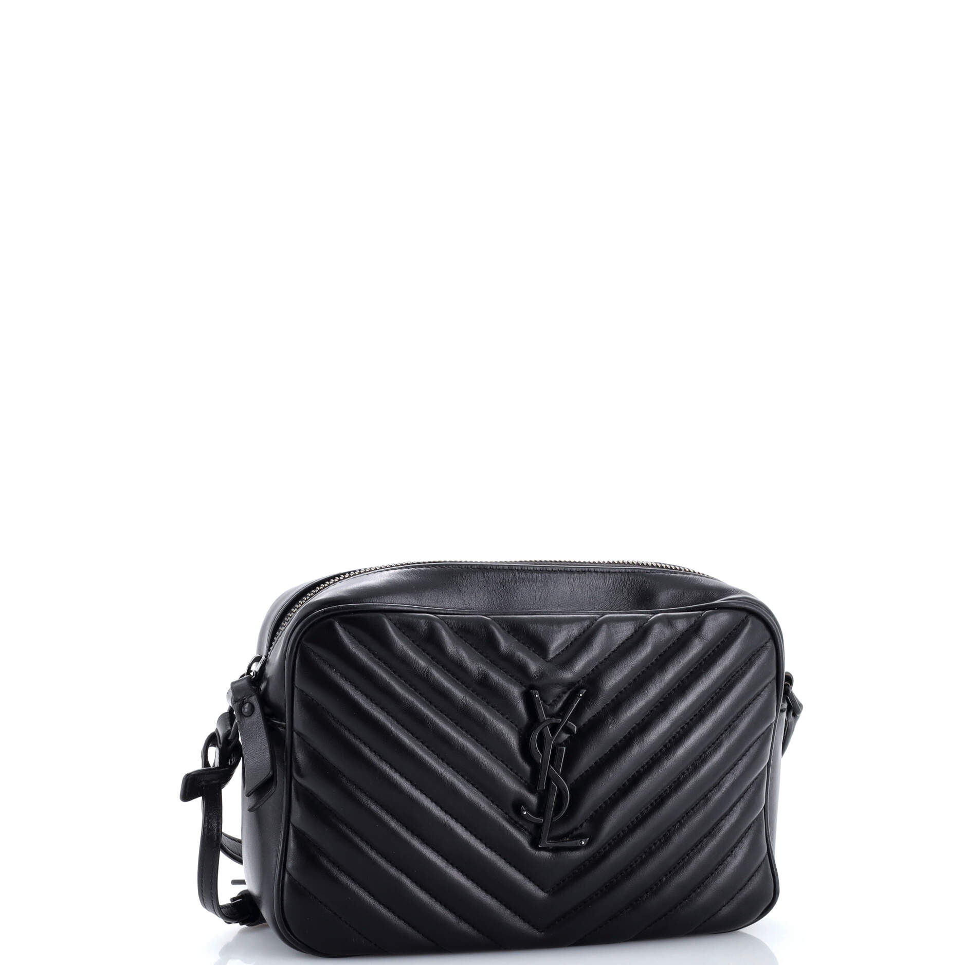Lou Camera Bag Matelasse Chevron Leather Small