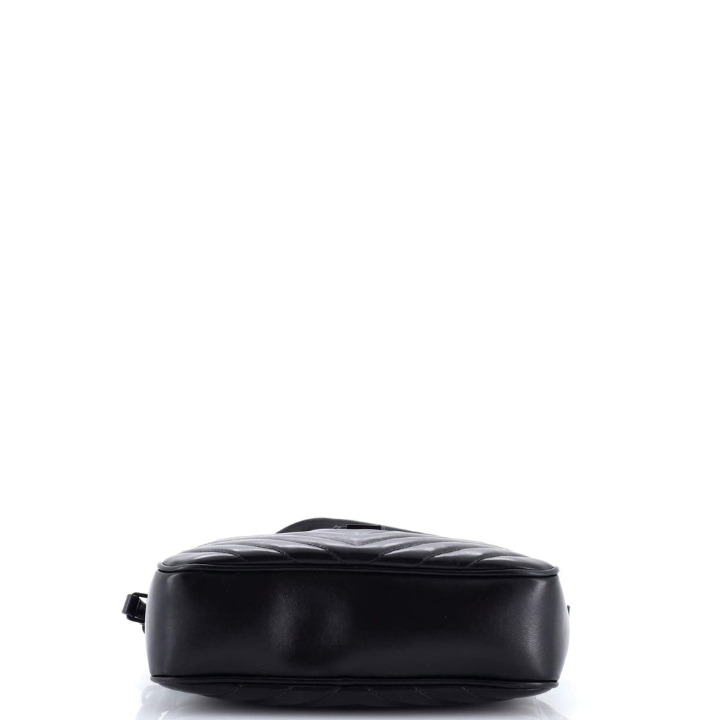 Lou Camera Bag Matelasse Chevron Leather Small