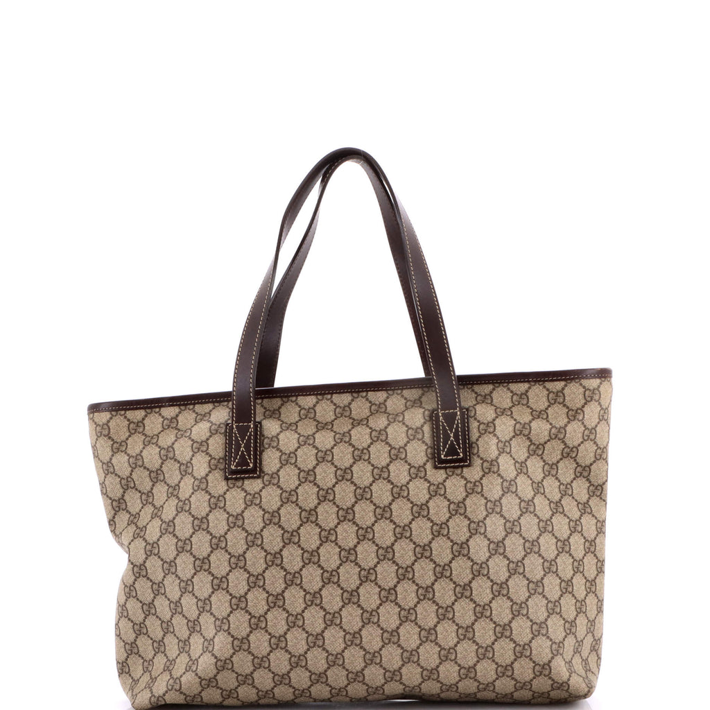 Plus Tote GG Coated Canvas with Leather Medium
