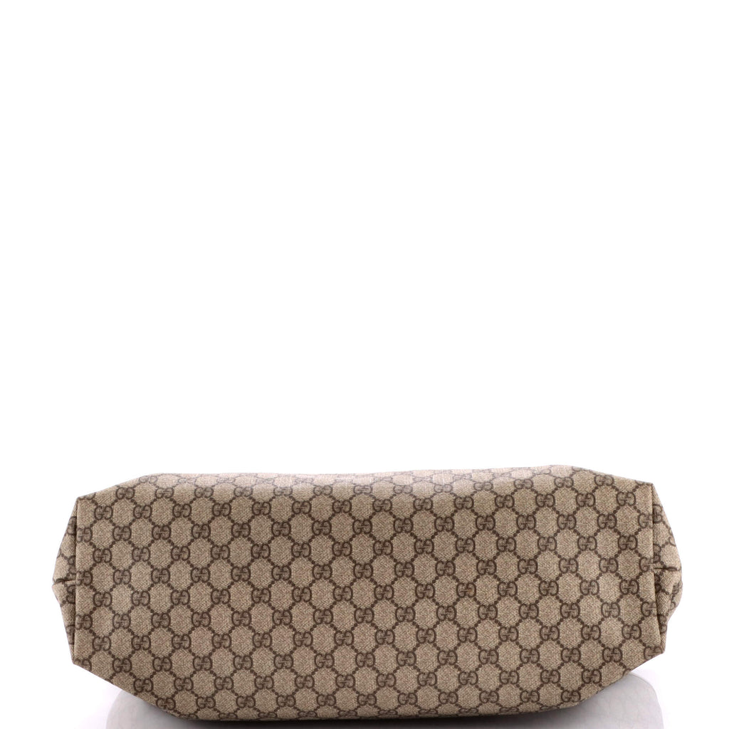 Plus Tote GG Coated Canvas with Leather Large