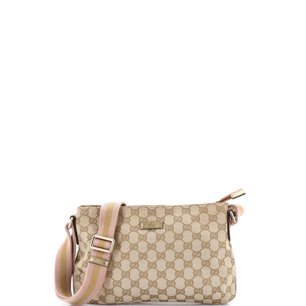 Web Strap Messenger Bag GG Canvas Small