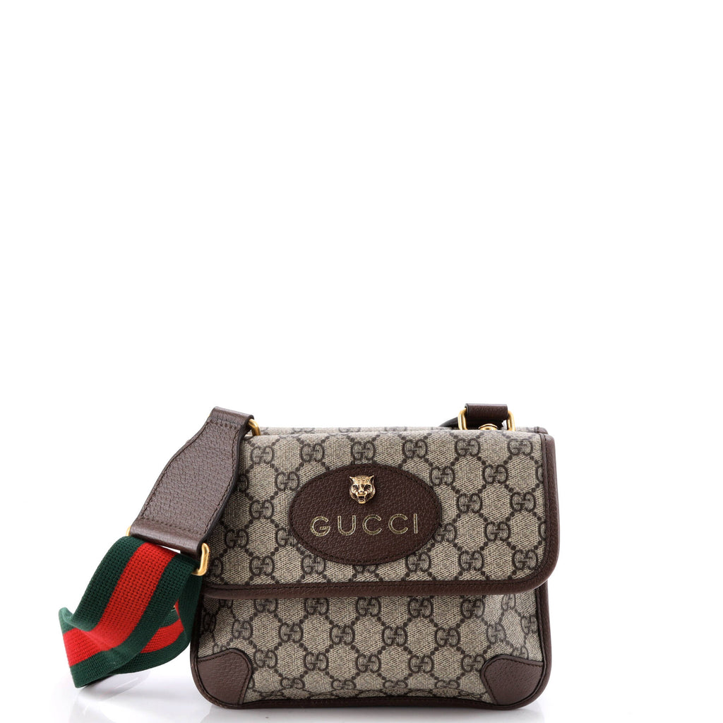 Neo Vintage Flap Messenger GG Coated Canvas Small