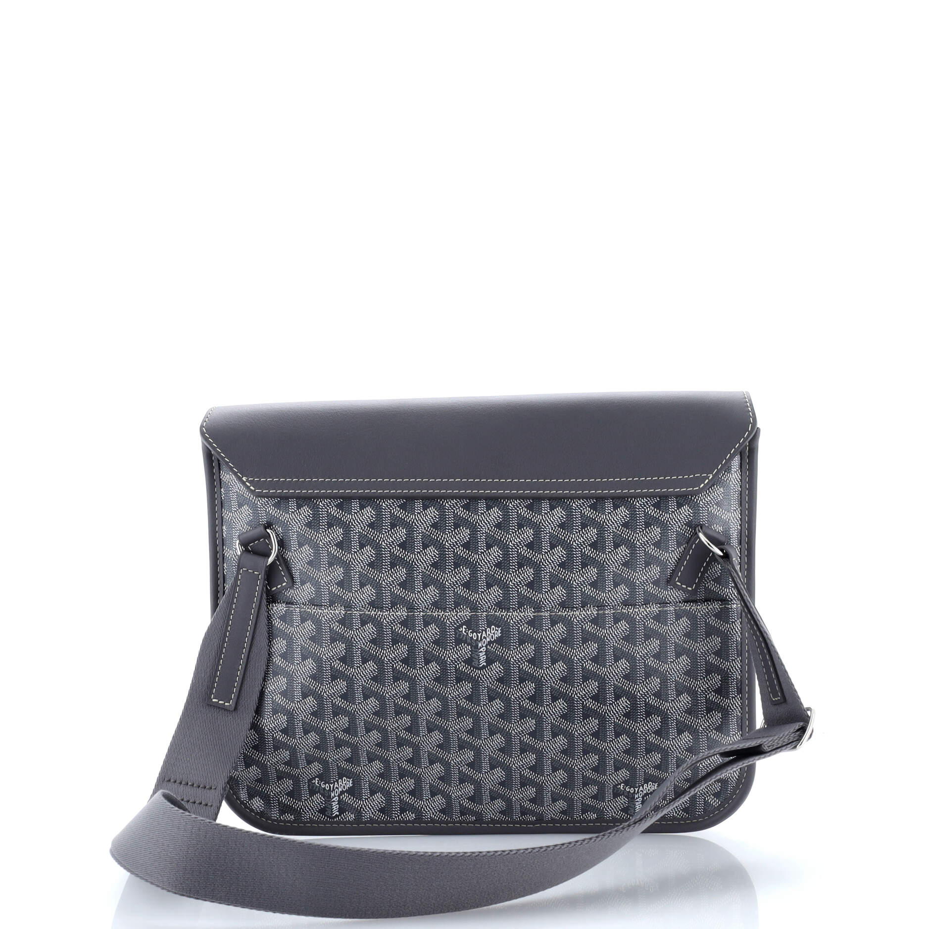 Coursier Messenger Bag Coated Canvas and Leather
