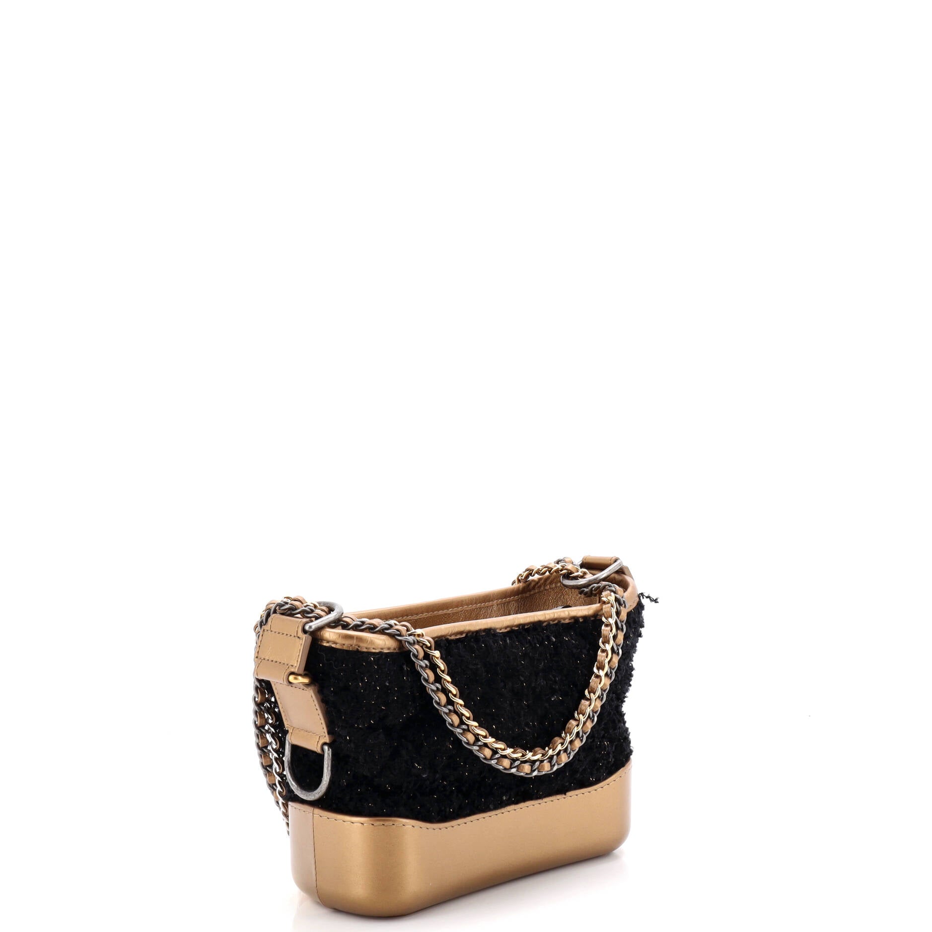 Gabrielle Hobo Quilted Tweed and Calfskin Small