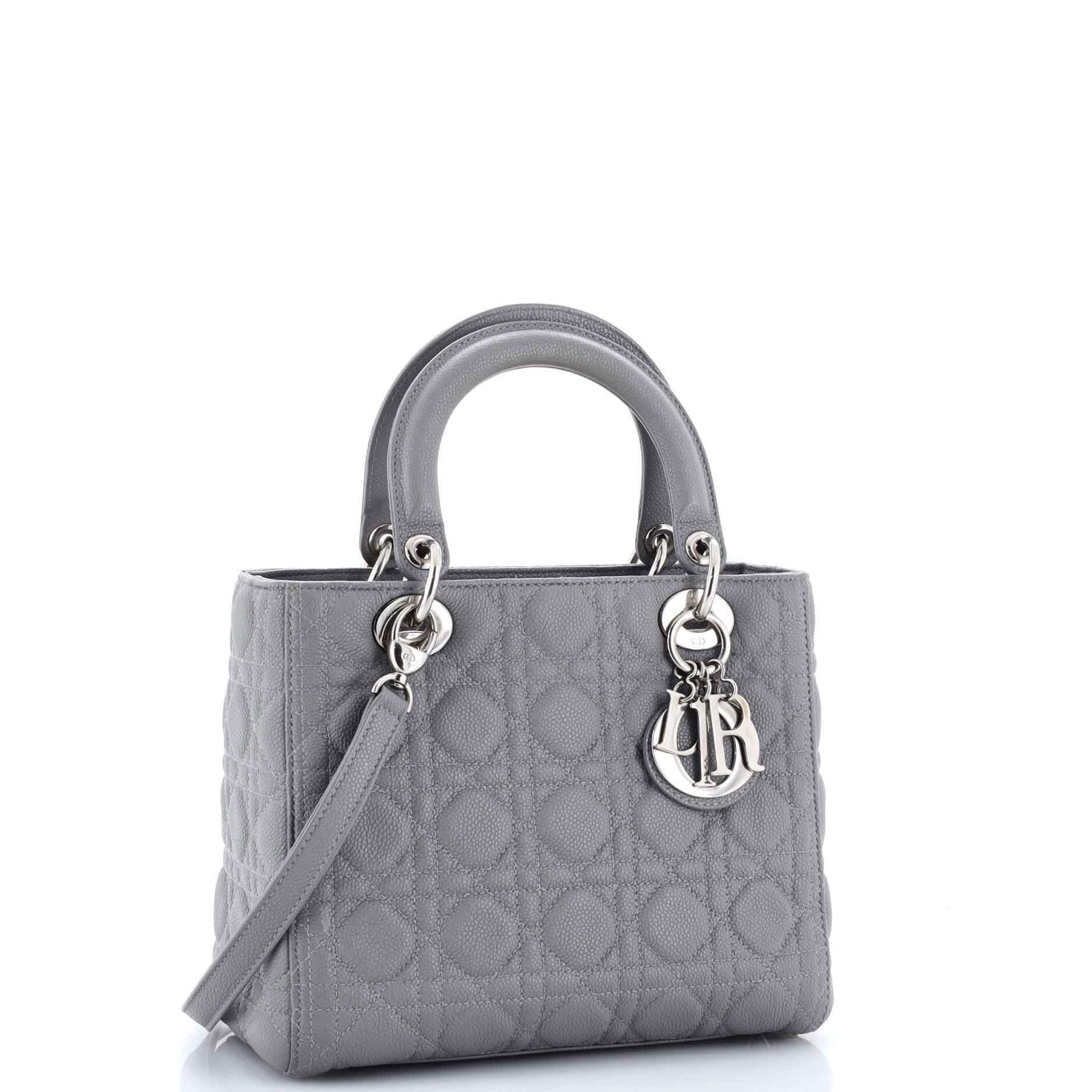 Lady Dior Bag Cannage Quilt Grained Calfskin Medium