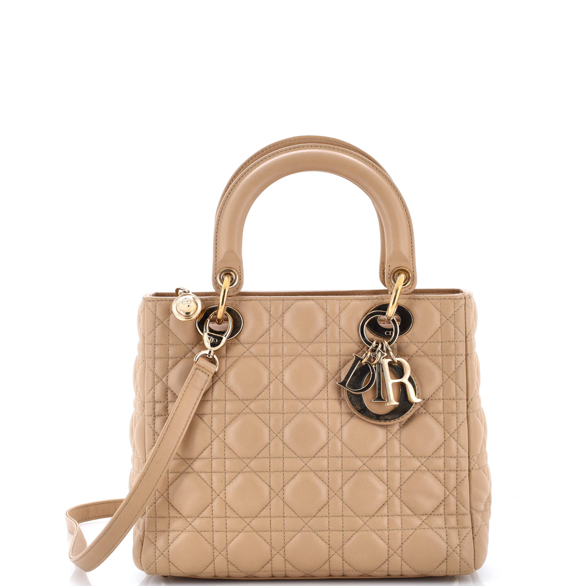 Lady Dior Bag Cannage Quilt Lambskin Medium