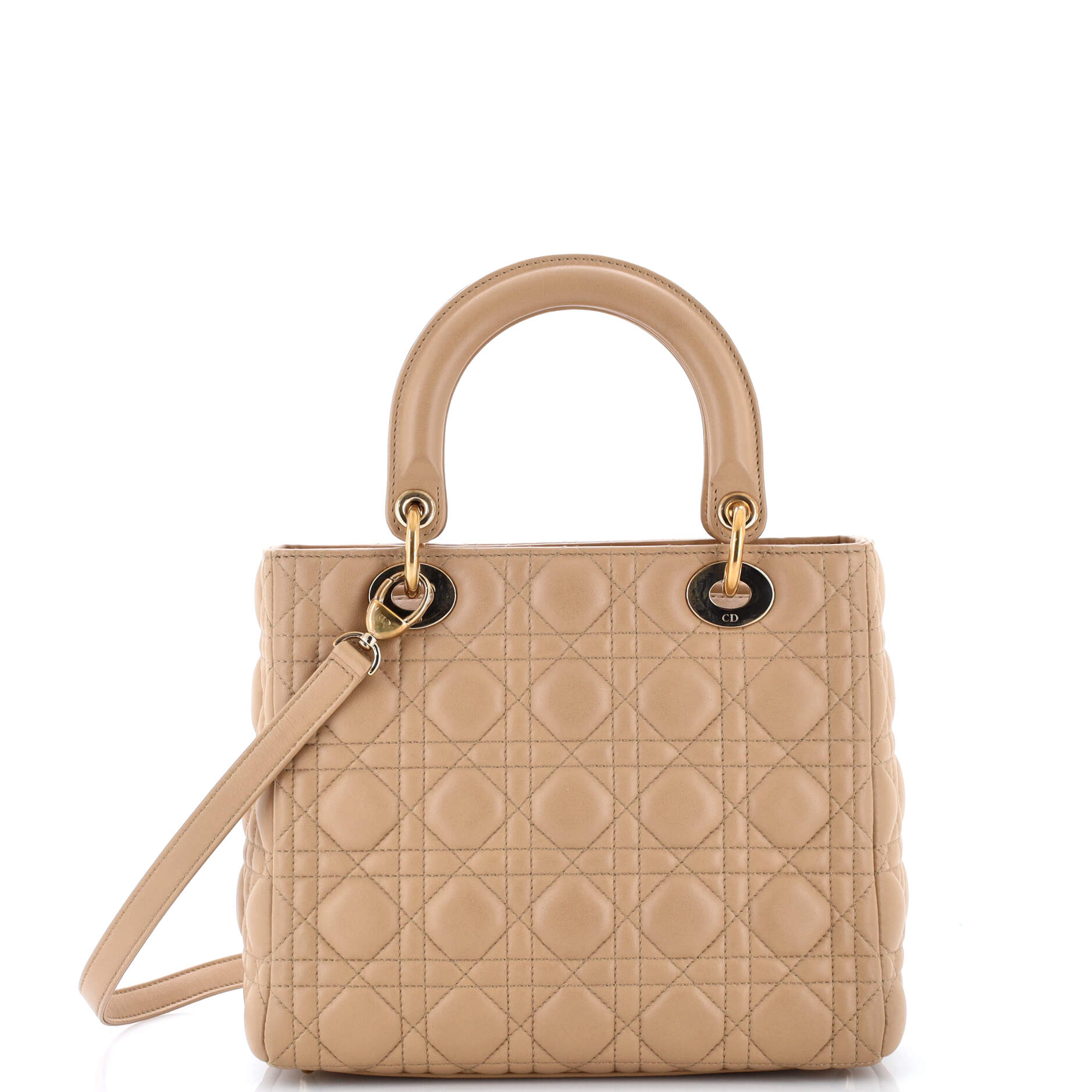 Lady Dior Bag Cannage Quilt Lambskin Medium