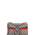 Dionysus Bag GG Coated Canvas with Crystal Embellished Metal Small