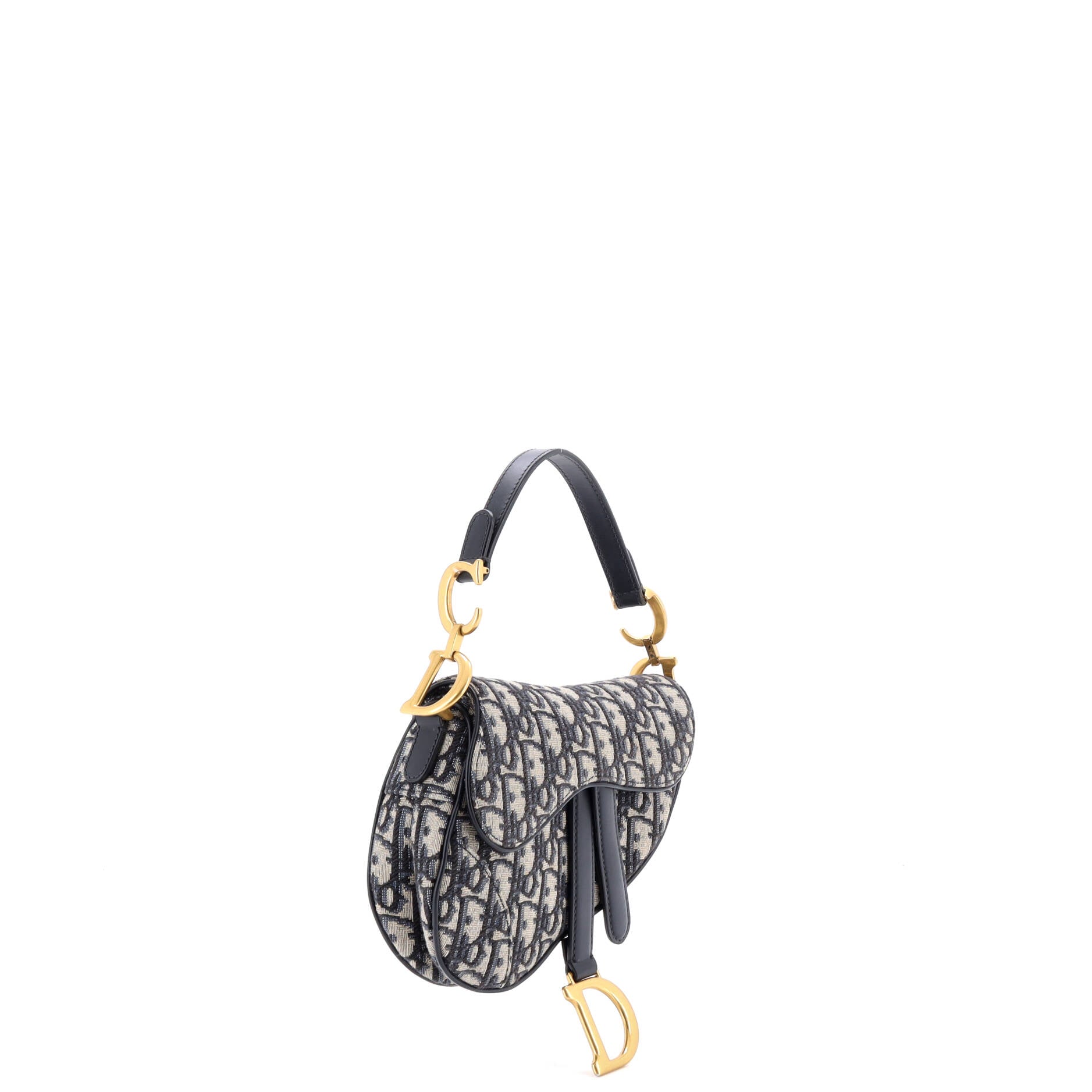 Saddle Handbag Oblique Canvas Mini